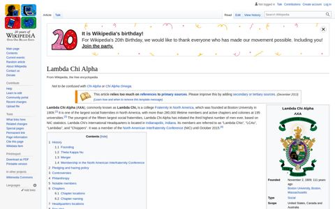 Lambda Chi Alpha - Wikipedia
