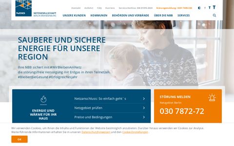 NBB Netzgesellschaft: Homepage der NBB