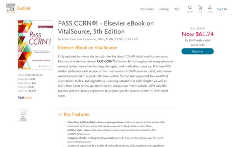PASS CCRN®! - Elsevier eBook on VitalSource, 5th Edition ...
