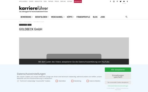 GOLDBECK GmbH Bewerbung - Karriereführer