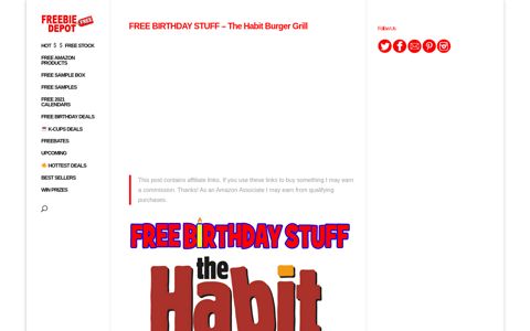 FREE BIRTHDAY STUFF – The Habit Burger Grill | Freebie ...