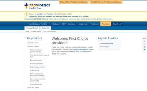 Welcome First Choice Providers | Health Insurance for ...