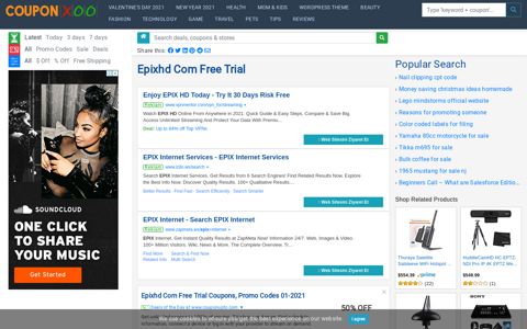 Epixhd Com Free Trial - 11/2020 - Couponxoo.com