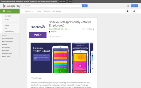 Sodexo-Zeta (previously Zeta for Employees) - Apps on ...