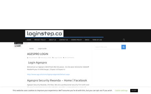 Agespro Login | Login Step