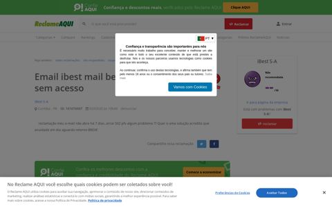 Email ibest mail beta não abre sem acesso - iBest S-A ...
