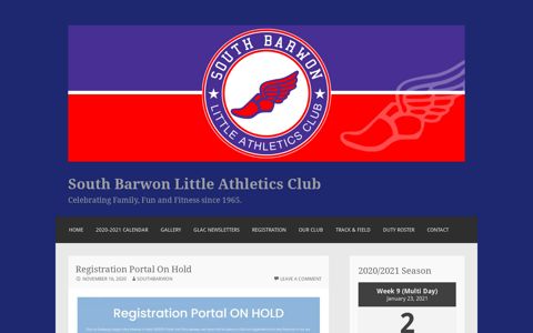 Registration Portal On Hold – South Barwon Little Athletics Club