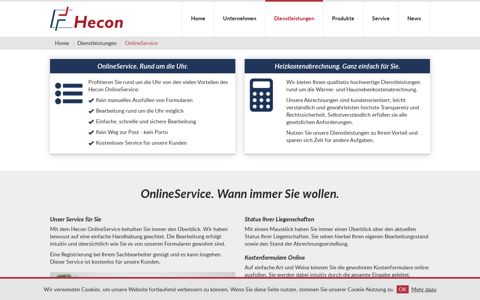 OnlineService | Hecon