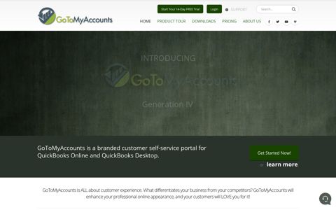 GoToMyAccounts self-service customer portal for QuickBooks