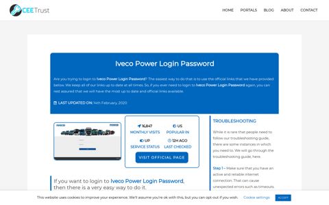 Iveco Power Login Password - Find Official Portal - CEE Trust