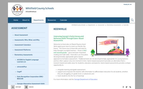 Assessment / Keenville - Whitfield County Schools