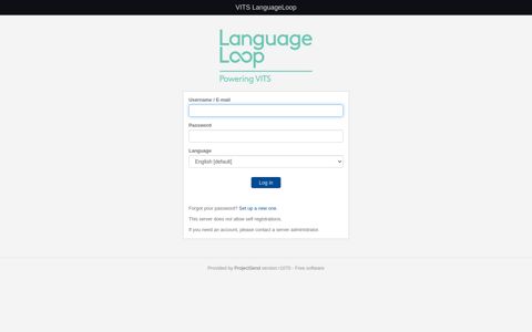 Log in » VITS LanguageLoop
