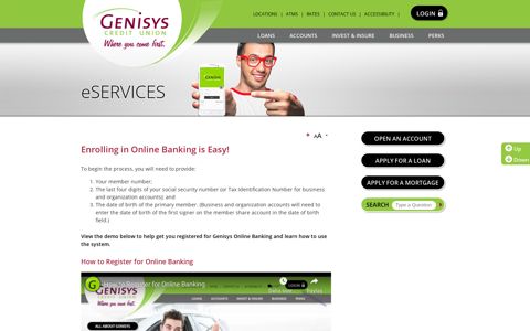 Online Banking Enrollment & Video Demos - Genisys® Credit ...