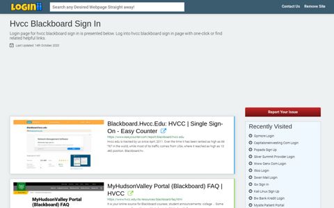 Hvcc Blackboard Sign In - Loginii.com