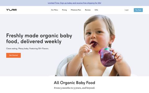 Yumi - Fresh, Organic Baby Food Delivered