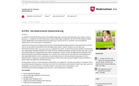 ELSTER - Die elektronische Steuererklärung | Landesamt für ...