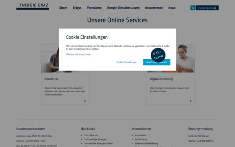 Online Services - Energie Graz