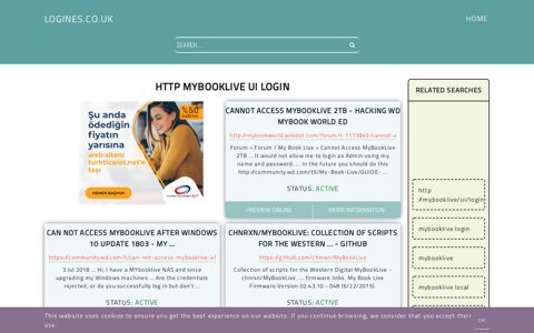 http mybooklive ui login - General Information about Login