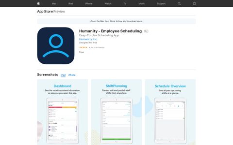 ‎Humanity - Employee Scheduling on the App Store