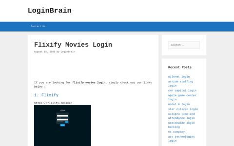 flixify movies login - LoginBrain