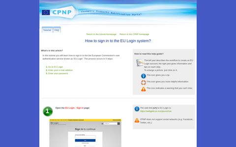How to sign in to the EU Login system - European Commission