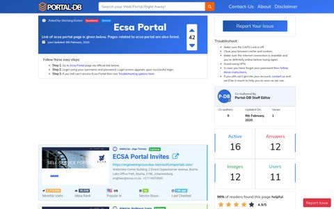 Ecsa Portal