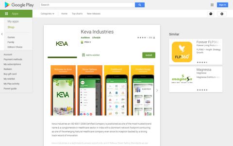 Keva Industries – Apps on Google Play