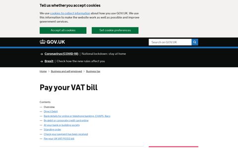 Pay your VAT bill - GOV.UK