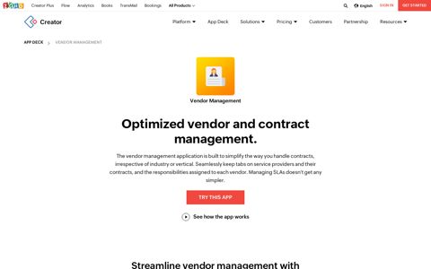 Free vendor management software | Customizable vendor ...