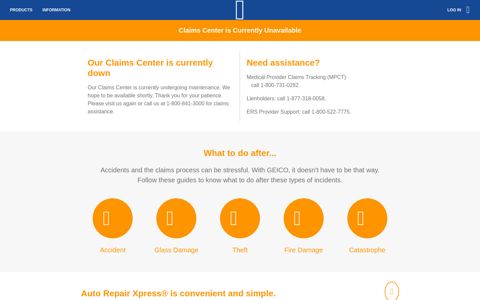 GEICO | Claims Center - Access Your Claim - GEICO