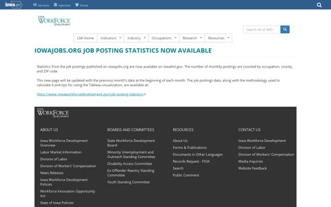 IowaJobs.org Job Posting Statistics Now Available ...