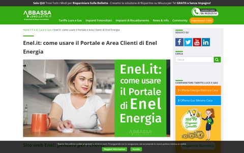 Enel.it: come usare il Portale e Area Clienti di Enel Energia