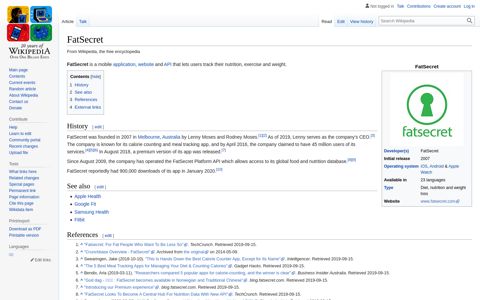 FatSecret - Wikipedia