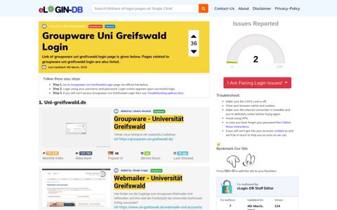 Groupware Uni Greifswald Login