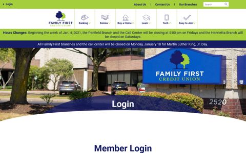 Login | Family First Federal Credit Union