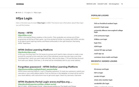 Hfpa Login ❤️ One Click Access