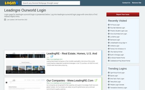 Leadingre Ourworld Login - Loginii.com