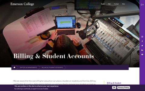 Billing & Student Accounts | Emerson College