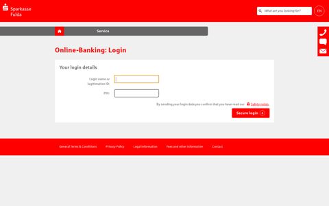 Online banking - Login - Sparkasse Fulda