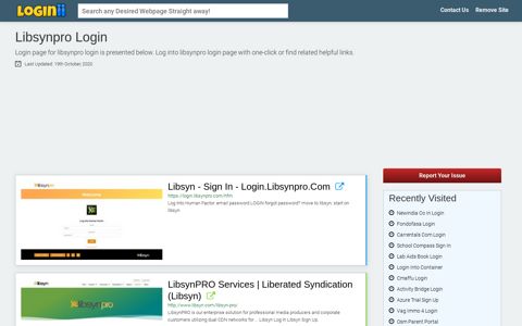 Libsynpro Login | Accedi Libsynpro - Loginii.com