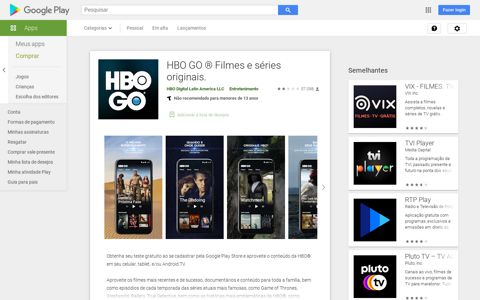 HBO GO ® Filmes e séries originais. – Apps no Google Play