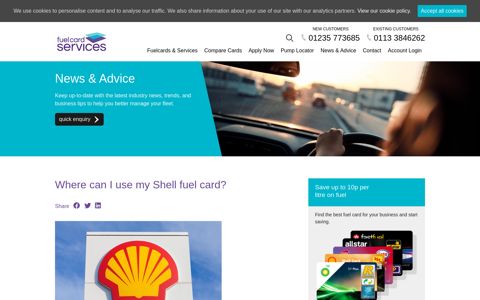 Where is my Shell fuel card accepted and where can I use it?