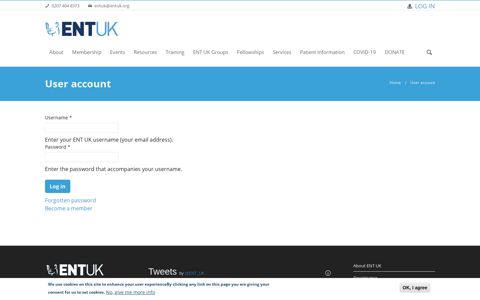 User account - ENT UK