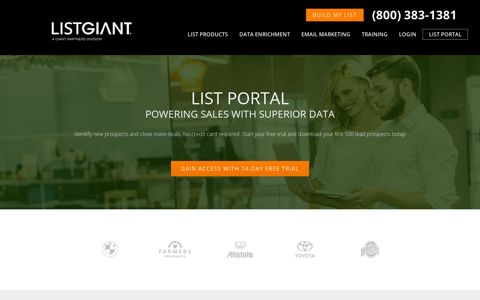 Data Marketing List Portal | Access Customer Data | LISTGIANT