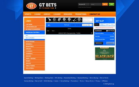 NFL Futures - GTbets.eu - Sports Betting