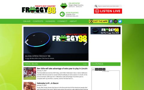 Froggy 98 | Today's Best Country | KFGE-FM