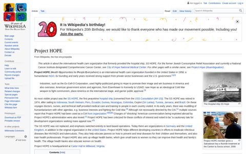 Project HOPE - Wikipedia