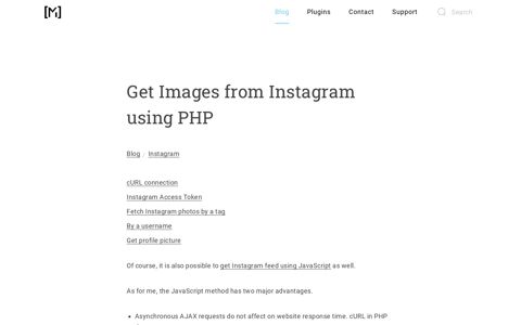 Get Photos from Instagram using PHP - Misha Rudrastyh