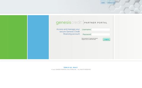 Genesis Credit - Partner Portal | Log On
