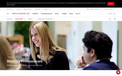 Working Professionals - Management Consulting | Bain ...